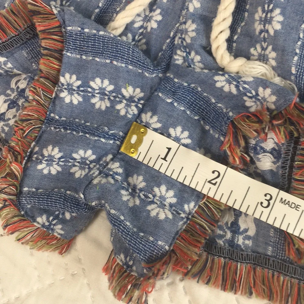 Mossimo Blue & White Drawstring Shorts Size M - Picture 11 of 11